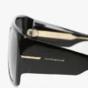 Montura de acetato cuadrada suave de gran tamaño en negro Montura de acetato cuadrada suave de gran tamaño en negro