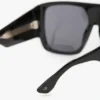 Montura de acetato cuadrada suave de gran tamaño en negro Montura de acetato cuadrada suave de gran tamaño en negro