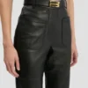 Pantalón Alina de cuero en negro Pantalón Alina de cuero en negro