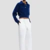 Pantalón cargo en blanco