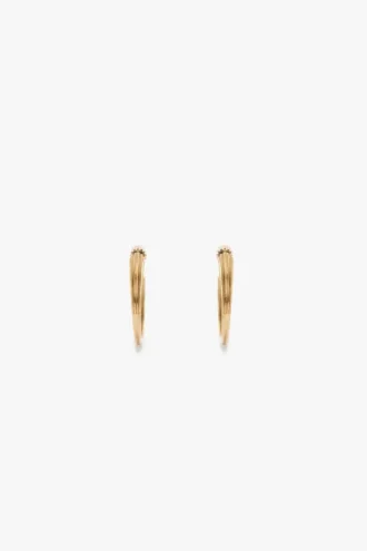 Pendientes tipo gemelos en oro claro Pendientes tipo gemelos en oro claro