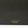 Pochette Dorian en piel de color oliva oscuro