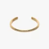 Pulsera tipo gemelos en oro claro
