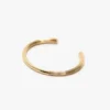 Pulsera tipo gemelos en oro claro