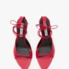 Sandalia de tacón de aguja Eliza 75 en piel roja Sandalia de tacón de aguja Eliza 75 en piel roja