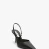 Sloane Halter Back 75 en piel negra Sloane Halter Back 75 en piel negra