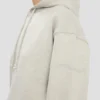 sudadera con capucha bordada con el logotipo en gris jaspeado sudadera con capucha bordada con el logotipo en gris jaspeado