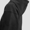 Sudadera con capucha y logotipo bordado en negro
