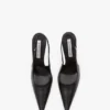 The Victoria stiletto slingback 100 en piel negra The Victoria stiletto slingback 100 en piel negra