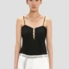Top cami Rouleaux en negro Top cami Rouleaux en negro