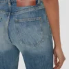 Vaqueros elásticos Julia en lavado azul desgastado