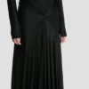 Vestido con aberturas en negro