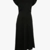 Vestido con hombros retorcidos en negro Vestido con hombros retorcidos en negro