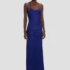 Vestido Draped Cami en índigo brillante Vestido Draped Cami en índigo brillante