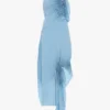 Vestido halter fruncido en azul jónico Vestido halter fruncido en azul jónico