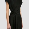 Vestido midi Aria en negro