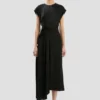 Vestido midi Aria en negro