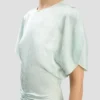 Vestido midi Bela en aguamarina