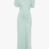 Vestido midi Bela en aguamarina