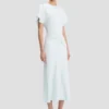 Vestido midi Bela en azul glacial