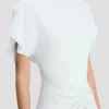 Vestido midi Bela en azul glacial