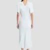 Vestido midi Bela en azul glacial