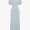 Vestido midi Bela en azul glacial