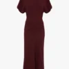 Vestido midi Bela en color burdeos