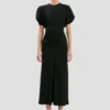 Vestido midi Bela en negro