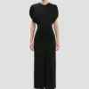 Vestido midi Bela en negro