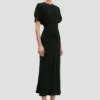 Vestido midi Bela en negro