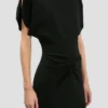 Vestido midi Bela en negro