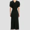 Vestido midi Bela en negro