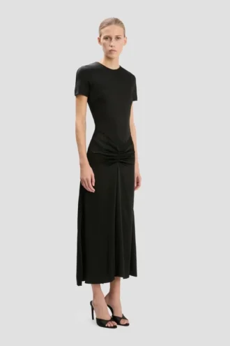 Vestido midi Blaire en negro