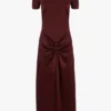 Vestido midi Blaire en rojo cinabrio