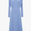Vestido midi Dolman en azul campánula