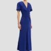 Vestido midi Eve en índigo brillante Vestido midi Eve en índigo brillante