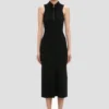 Vestido midi Mira en negro