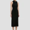 Vestido midi Mira en negro