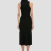 Vestido midi Mira en negro