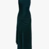 Vestido Twist en verde azulado oscuro